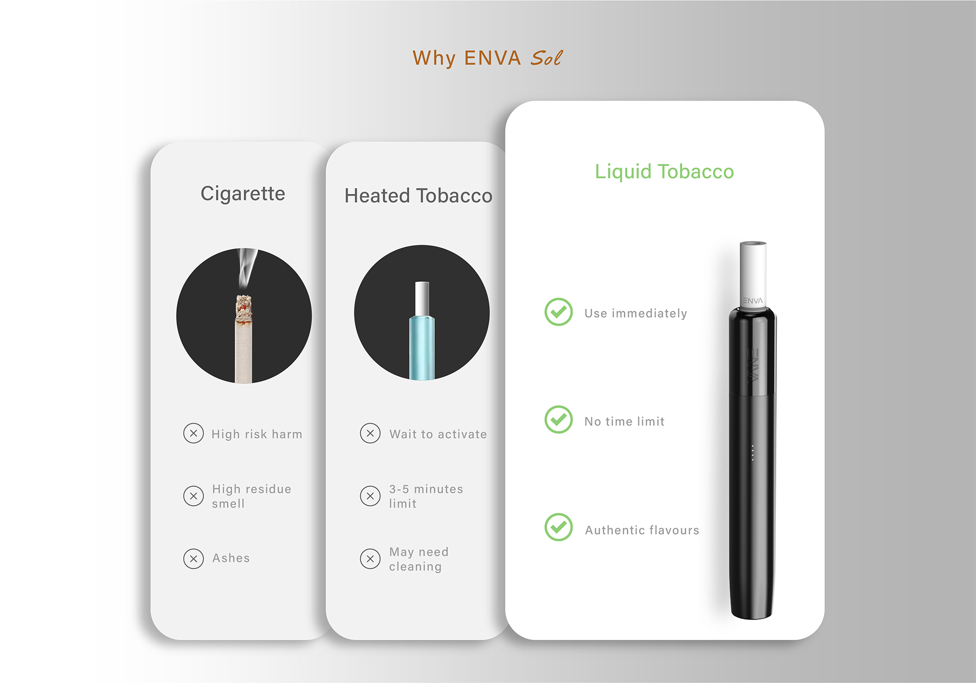 Liquid Tobacco
Immediately usable
No time limit
Authentic tobacco flavours